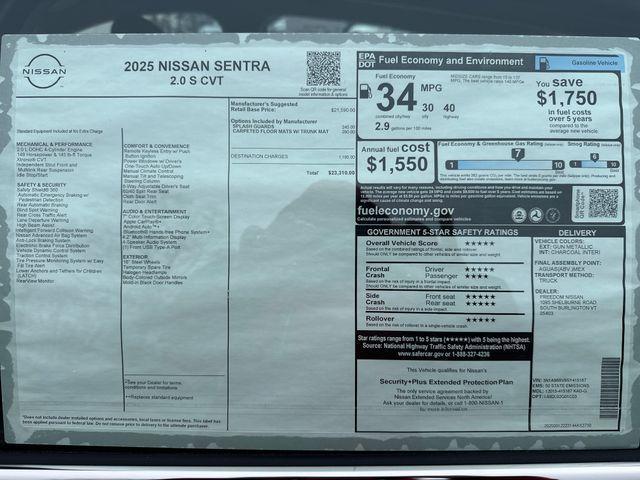 used 2025 Nissan Sentra car, priced at $20,990