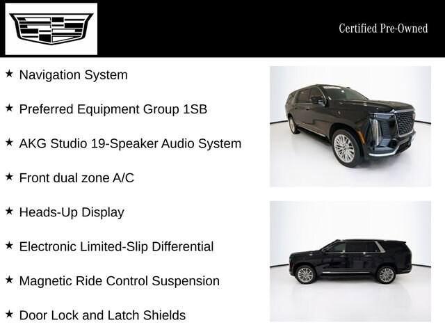 used 2025 Cadillac Escalade ESV car, priced at $102,395