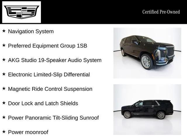 used 2025 Cadillac Escalade ESV car, priced at $102,665