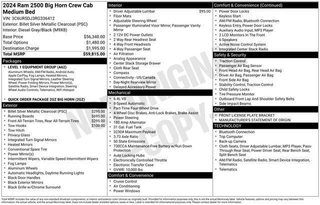 used 2024 Ram 2500 car, priced at $39,897