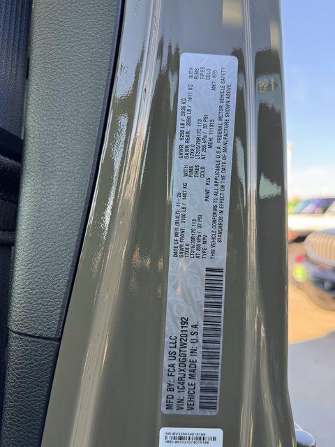 new 2026 Jeep Wrangler car, priced at $50,800