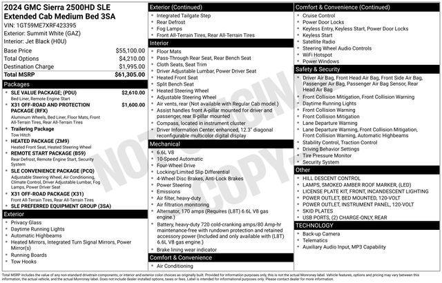 used 2024 GMC Sierra 2500 car, priced at $50,024