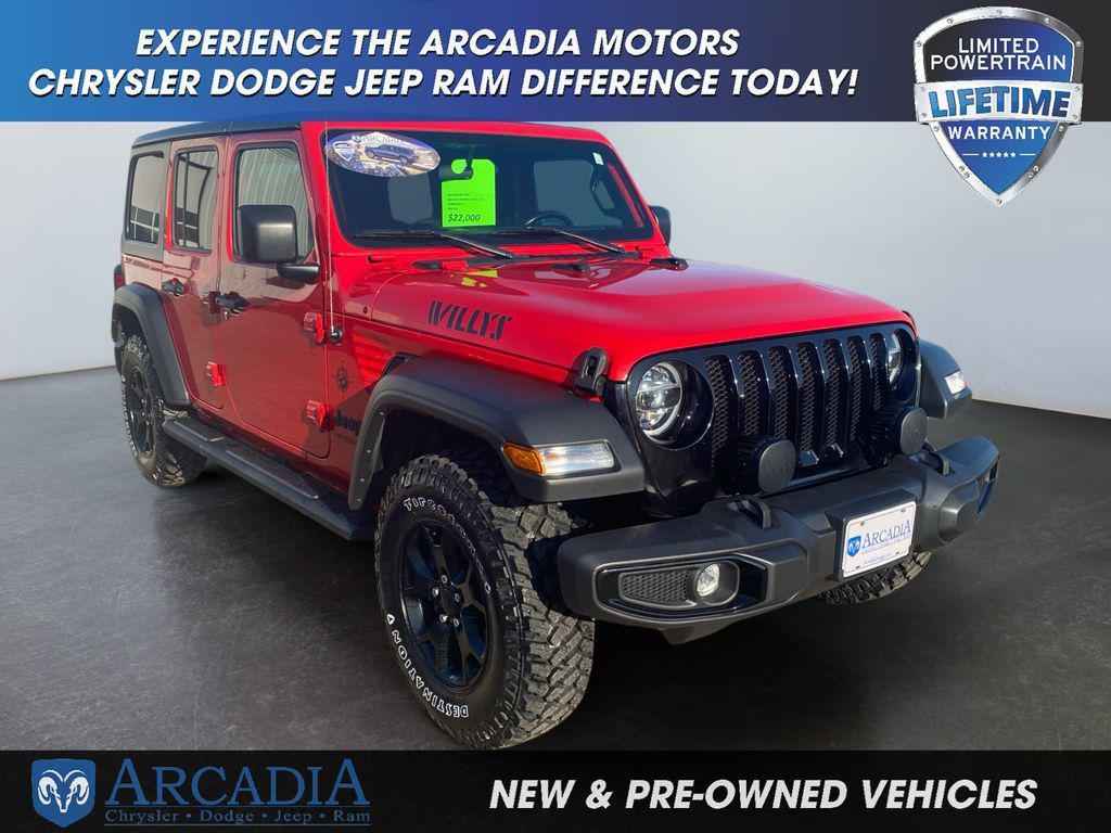 used 2021 Jeep Wrangler car, priced at $27,533