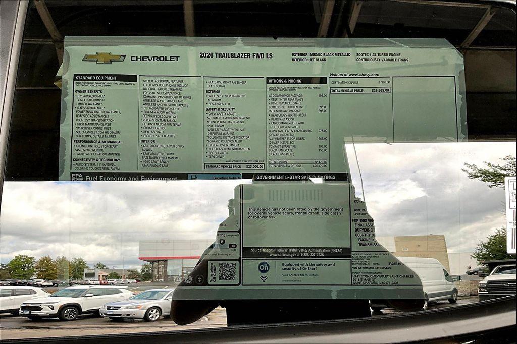 new 2026 Chevrolet TrailBlazer car, priced at $24,307