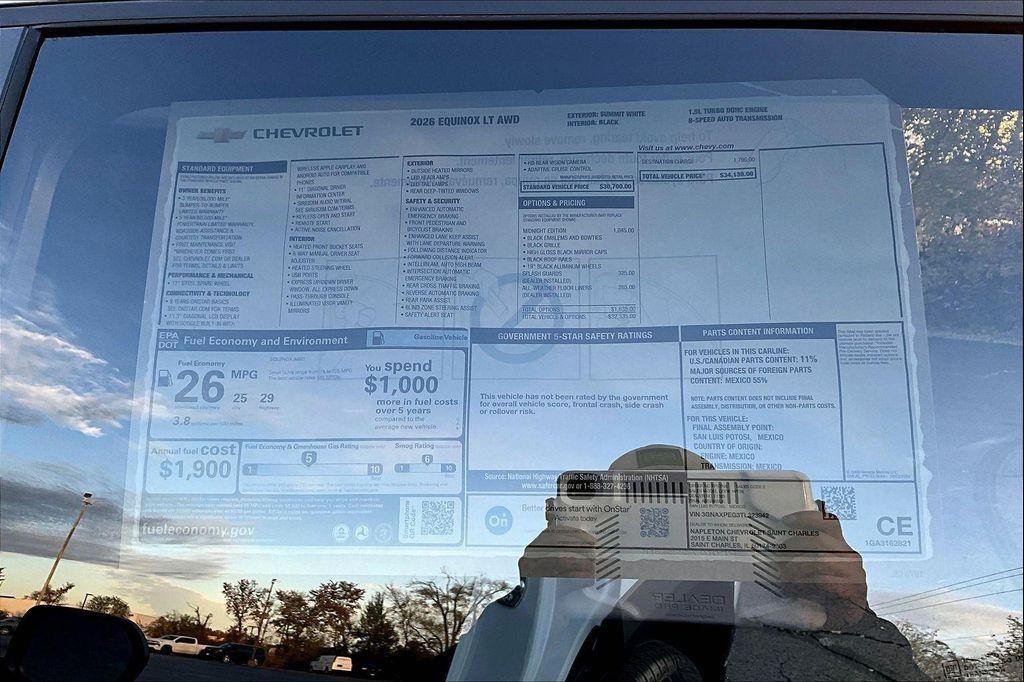 new 2026 Chevrolet Equinox car, priced at $30,717