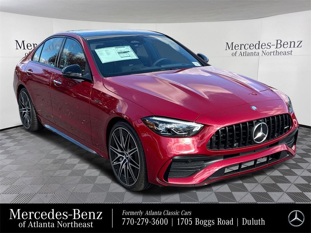new 2025 Mercedes-Benz AMG C 43 car, priced at $73,325