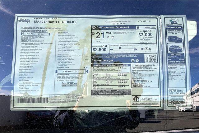 new 2025 Jeep Grand Cherokee L car, priced at $35,350
