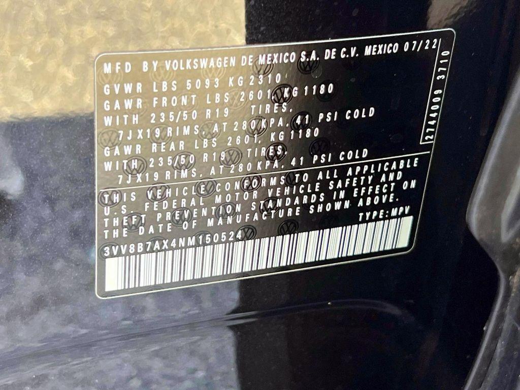 used 2022 Volkswagen Tiguan car, priced at $24,903