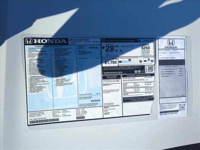 new 2026 Honda HR-V car, priced at $28,568