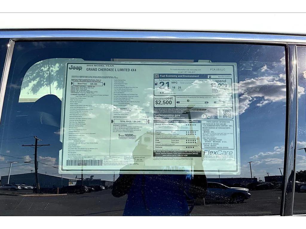 new 2025 Jeep Grand Cherokee L car, priced at $44,420