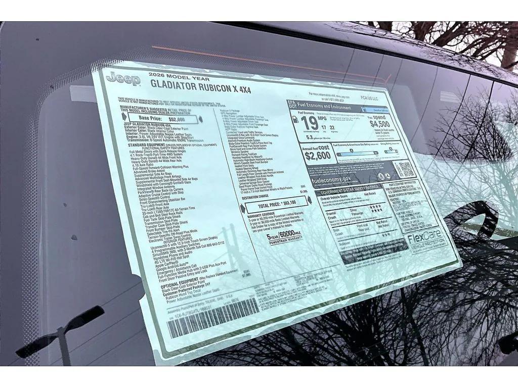 new 2026 Jeep Gladiator car, priced at $58,753