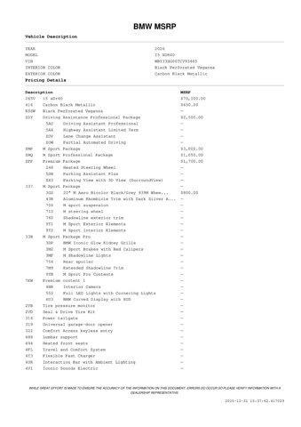 used 2026 BMW i5 car, priced at $67,971