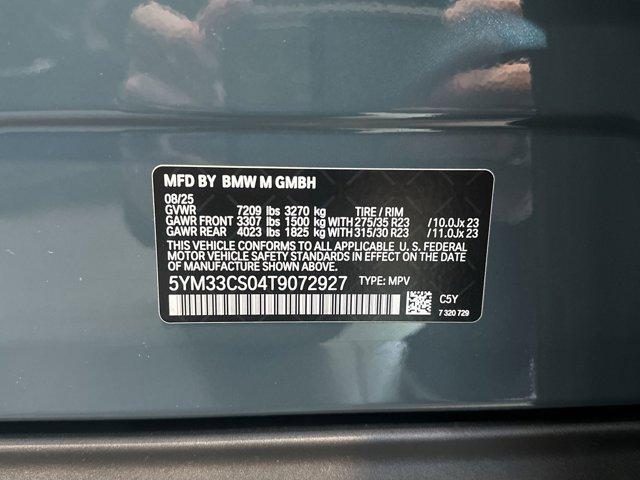 new 2026 BMW XM car, priced at $160,775