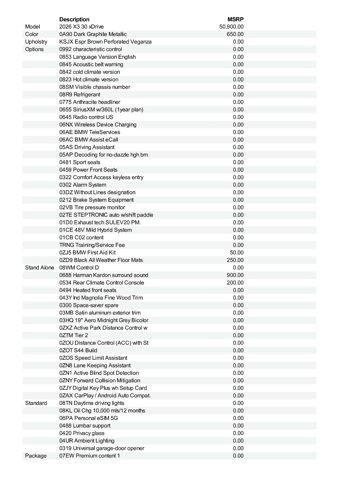new 2026 BMW X3 car, priced at $57,575