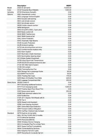 new 2026 BMW X5 car, priced at $84,840