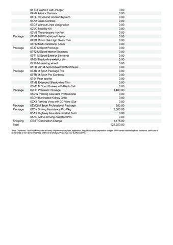 new 2025 BMW 750e car, priced at $122,250