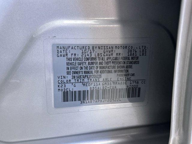 used 2018 Nissan Sentra car, priced at $8,971