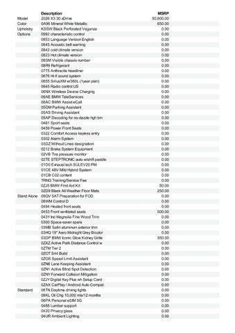 new 2026 BMW X3 car, priced at $55,275