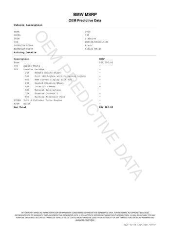 used 2025 BMW 530 car, priced at $56,509