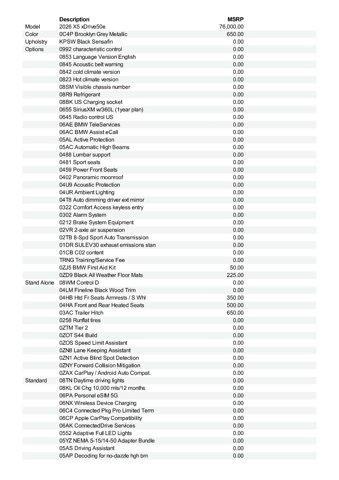 new 2026 BMW X5 PHEV car, priced at $85,875
