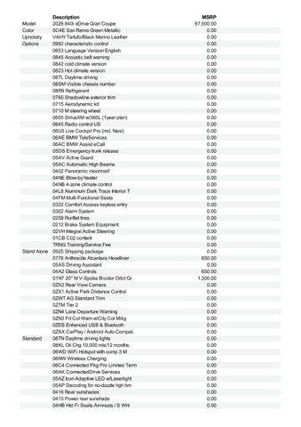 new 2026 BMW 840 Gran Coupe car, priced at $102,675