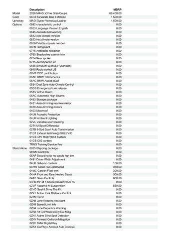 new 2026 BMW M440 Gran Coupe car, priced at $77,425