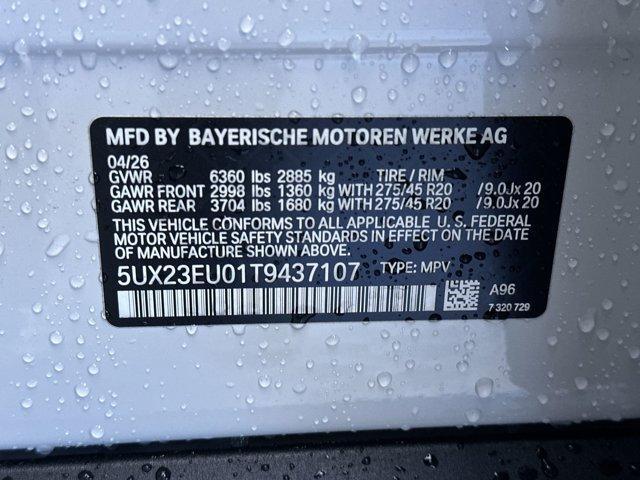 new 2026 BMW X5 car, priced at $83,725