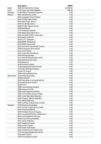 new 2026 BMW 430 Gran Coupe car, priced at $61,875