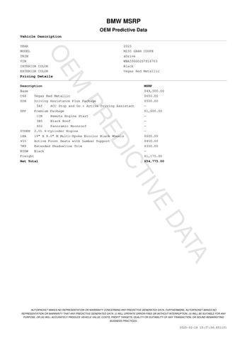 used 2025 BMW M235 Gran Coupe car, priced at $54,775