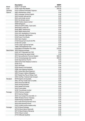 new 2026 BMW X1 car, priced at $52,740