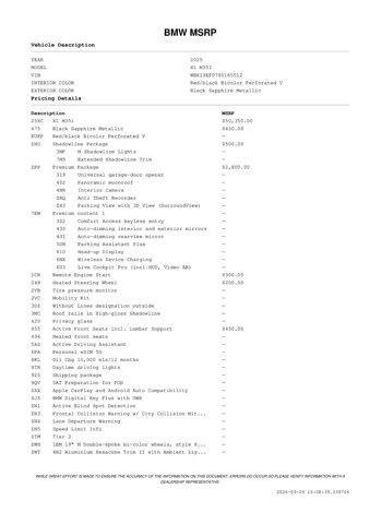 used 2025 BMW X1 car, priced at $51,571