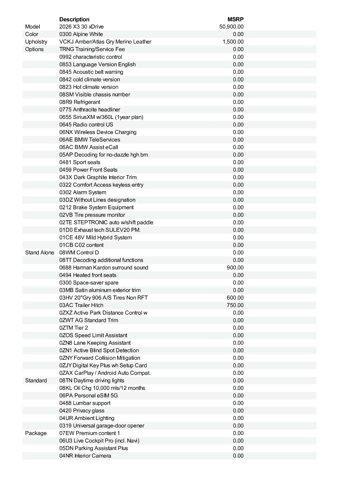 used 2026 BMW X3 car, priced at $54,878