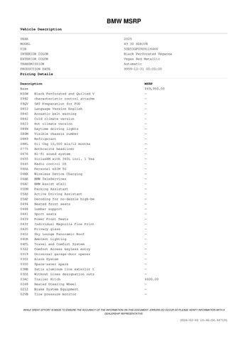 used 2025 BMW X3 car, priced at $47,597