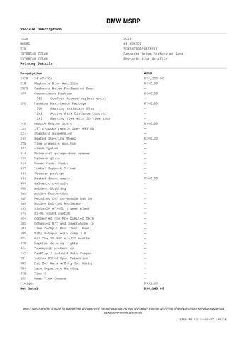 used 2023 BMW X4 car, priced at $42,971