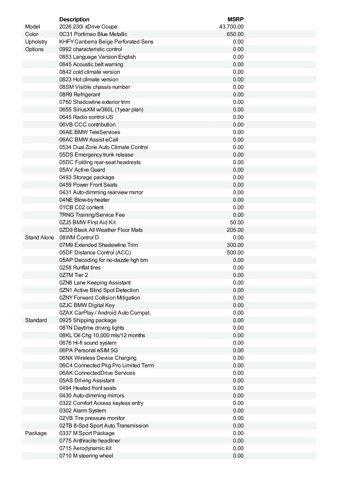 new 2026 BMW 230 car, priced at $52,630