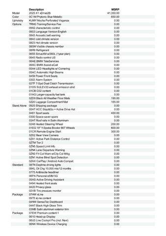 used 2025 BMW X1 car, priced at $44,667