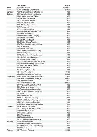 used 2025 BMW X3 car, priced at $51,512