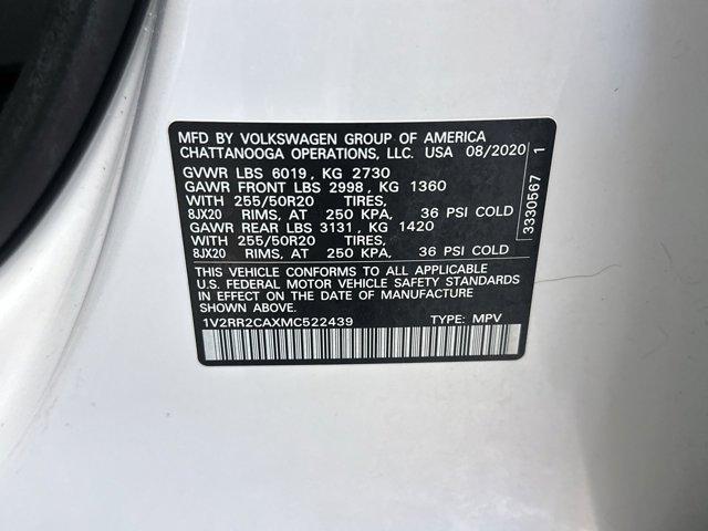 used 2021 Volkswagen Atlas car, priced at $22,671