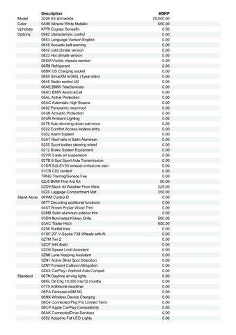 new 2026 BMW X5 PHEV car, priced at $86,675