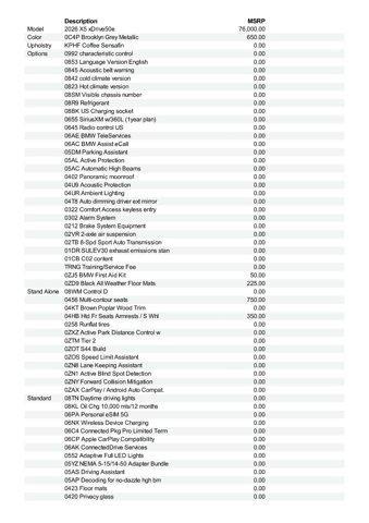 new 2026 BMW X5 PHEV car, priced at $84,575