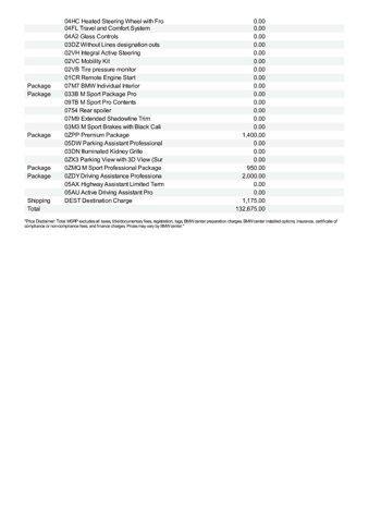 new 2025 BMW 760 car, priced at $132,675
