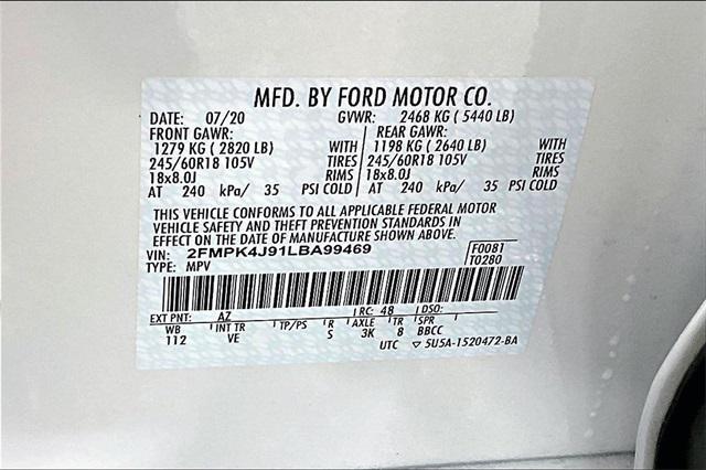 used 2020 Ford Edge car, priced at $23,880