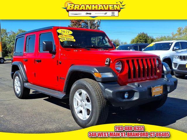 used 2021 Jeep Wrangler Unlimited car, priced at $27,451