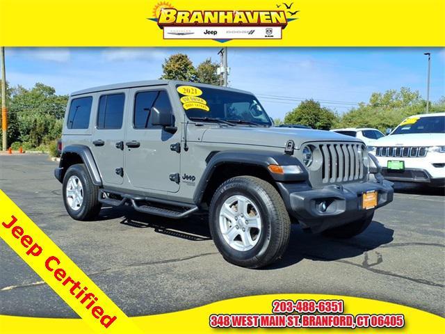 used 2021 Jeep Wrangler Unlimited car, priced at $30,424