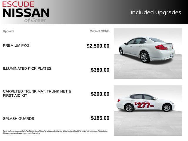 used 2013 INFINITI G37 car, priced at $13,999