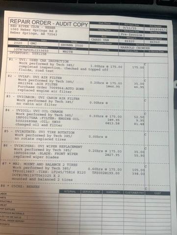 used 2020 GMC Savana 2500 car, priced at $21,250