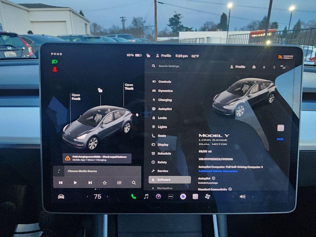 used 2020 Tesla Model Y car, priced at $24,495