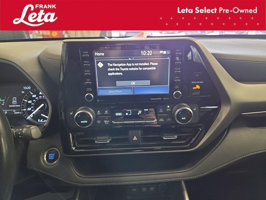 used 2020 Toyota Highlander car, priced at $32,500