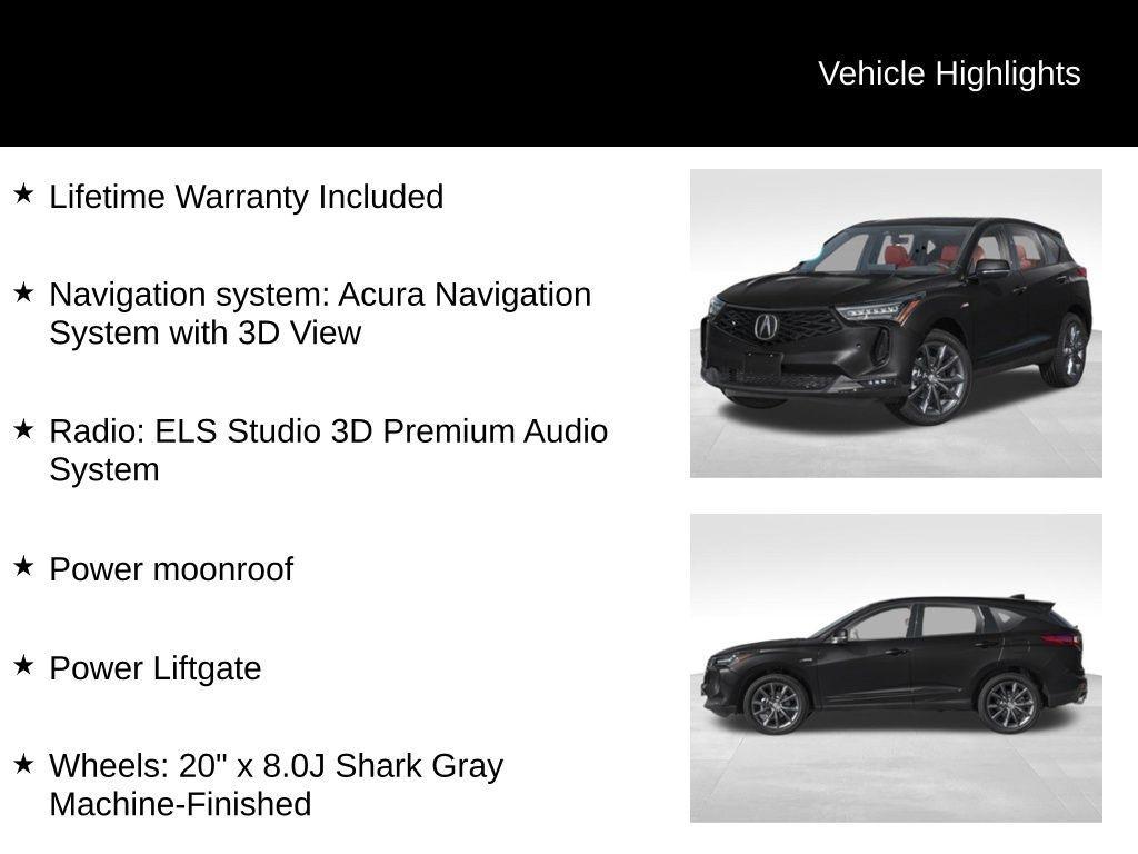 new 2025 Acura RDX car, priced at $47,886