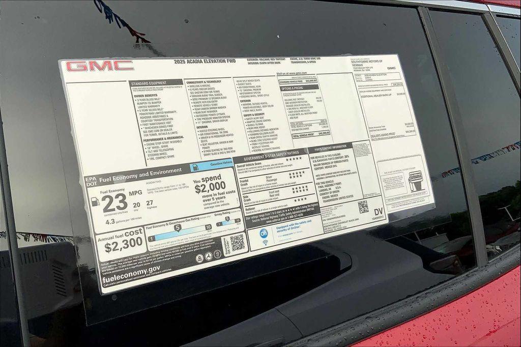 new 2025 GMC Acadia car, priced at $45,290